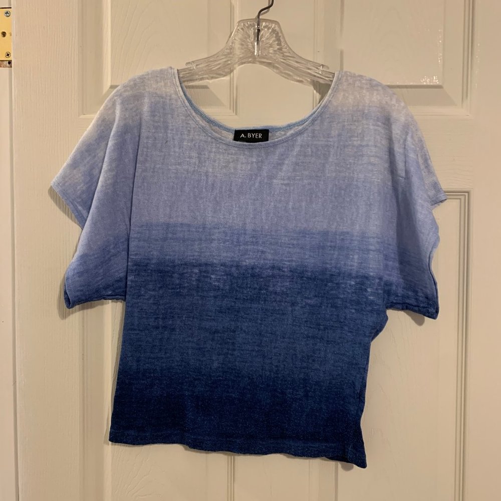 Blue and White top